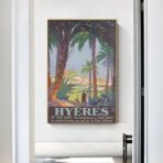 vintage poster hyeres 1