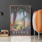 vintage poster hyeres 1