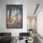 vintage poster hyeres 1