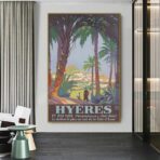 vintage poster hyeres 1