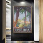 vintage poster hyeres 1