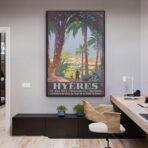vintage poster hyeres 1