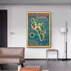 vintage poster ile doleron 1