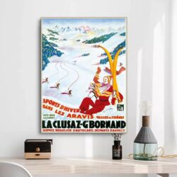 vintage poster la cluzaz 1