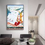 vintage poster la cluzaz 1
