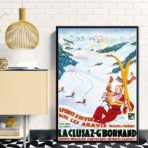 vintage poster la cluzaz 1