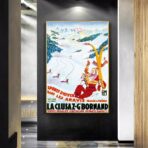vintage poster la cluzaz 1