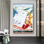 vintage poster la cluzaz 1