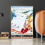 vintage poster la cluzaz 1