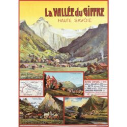 vintage poster the vallee du giffre 1