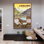 vintage poster the vallee du giffre 1
