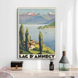 vintage poster lac dannecy 1