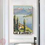 vintage poster lac dannecy 1