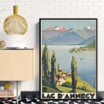 vintage poster lac dannecy 1