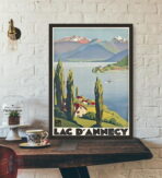 vintage poster lac dannecy 1