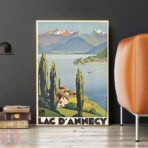 vintage poster lac dannecy 1