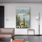 vintage poster lac dannecy 1