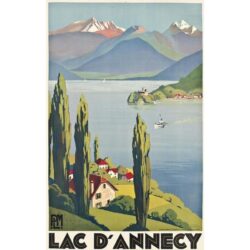 vintage poster lac dannecy 1