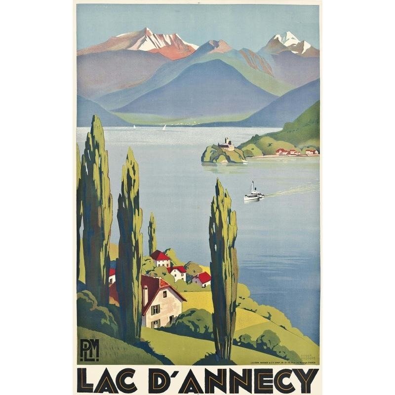 vintage poster lac dannecy 1 vintage poster lac dannecy 1