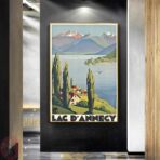 vintage poster lac dannecy 1