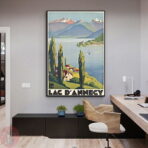 vintage poster lac dannecy 1