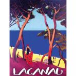 poster lacanau vintage 1