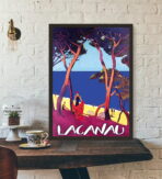 poster lacanau vintage 1
