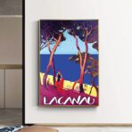 vintage poster lacanau 1