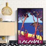 poster lacanau vintage 1