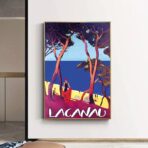 poster lacanau vintage 1