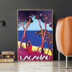 vintage poster lacanau 1
