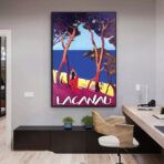 poster lacanau vintage 1