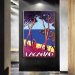 poster lacanau vintage 1