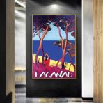 vintage poster lacanau 1