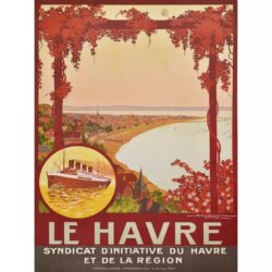vintage poster le havre 1