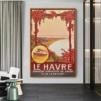 vintage poster le havre 1