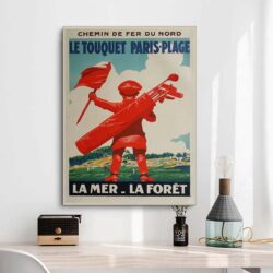 vintage poster le touquet 1