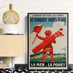 vintage poster le touquet 1