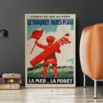 vintage poster le touquet 1