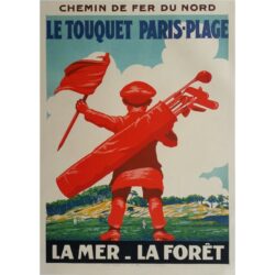 vintage poster le touquet 1