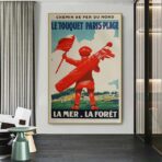 vintage poster le touquet 1