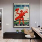 vintage poster le touquet 1