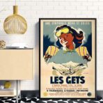 vintage poster les gets 1