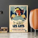 vintage poster les gets 1