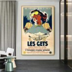 vintage poster les gets 1
