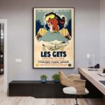 vintage poster les gets 1