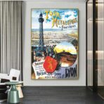 vintage poster lyon 1