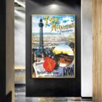 vintage poster lyon 1