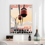 vintage poster megeve 1