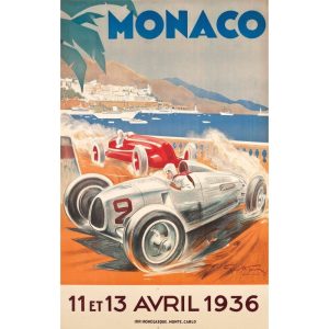 vintage monaco poster 1